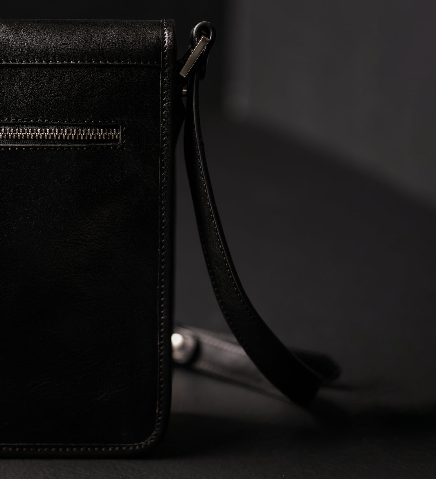 Small Leather Messenger Bag - On The Road