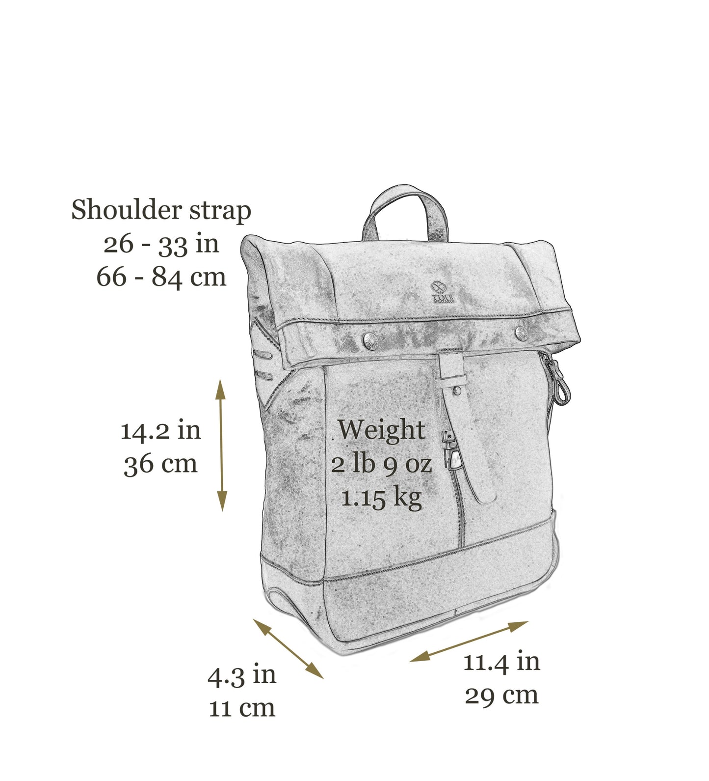 Leather Roll-Top Backpack - The Secret History