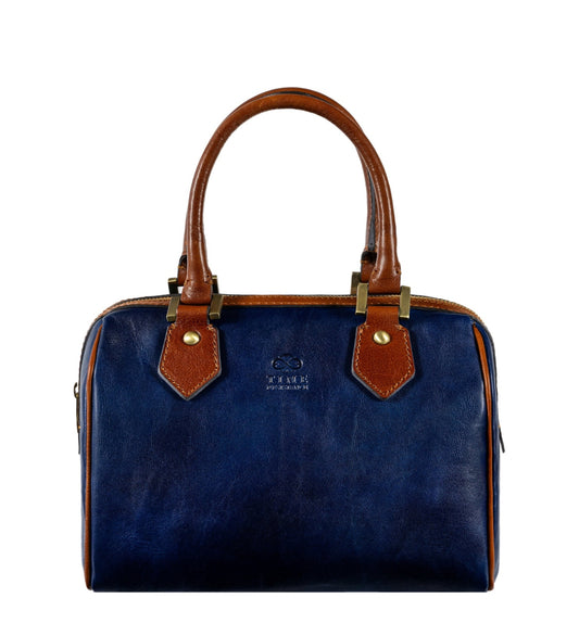 Womens Leather Barrel Bag - Little Dorrit