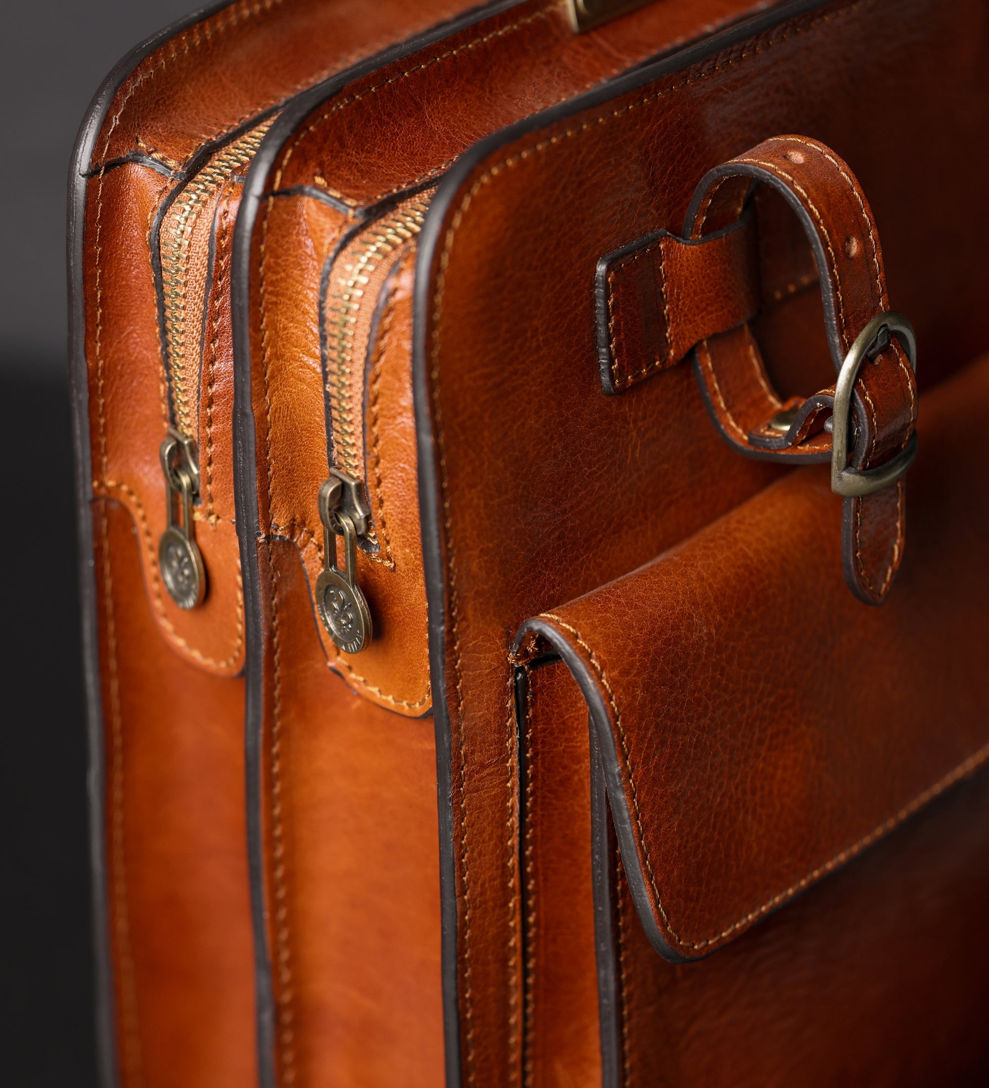 Leather Large Satchel Bag Briefcase - The Prophet