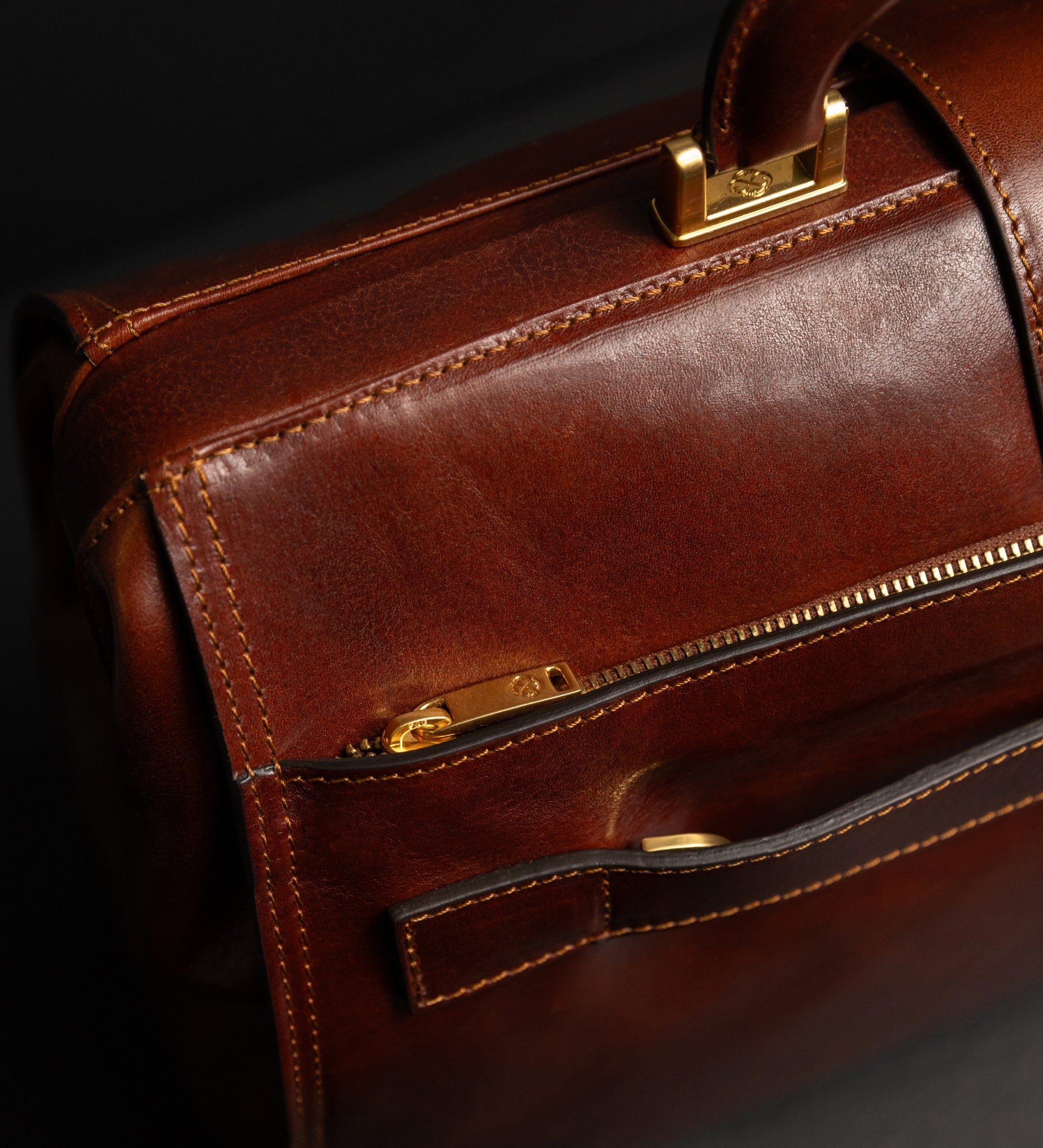 Large Leather Doctor Bag for Women - Mrs Dalloway