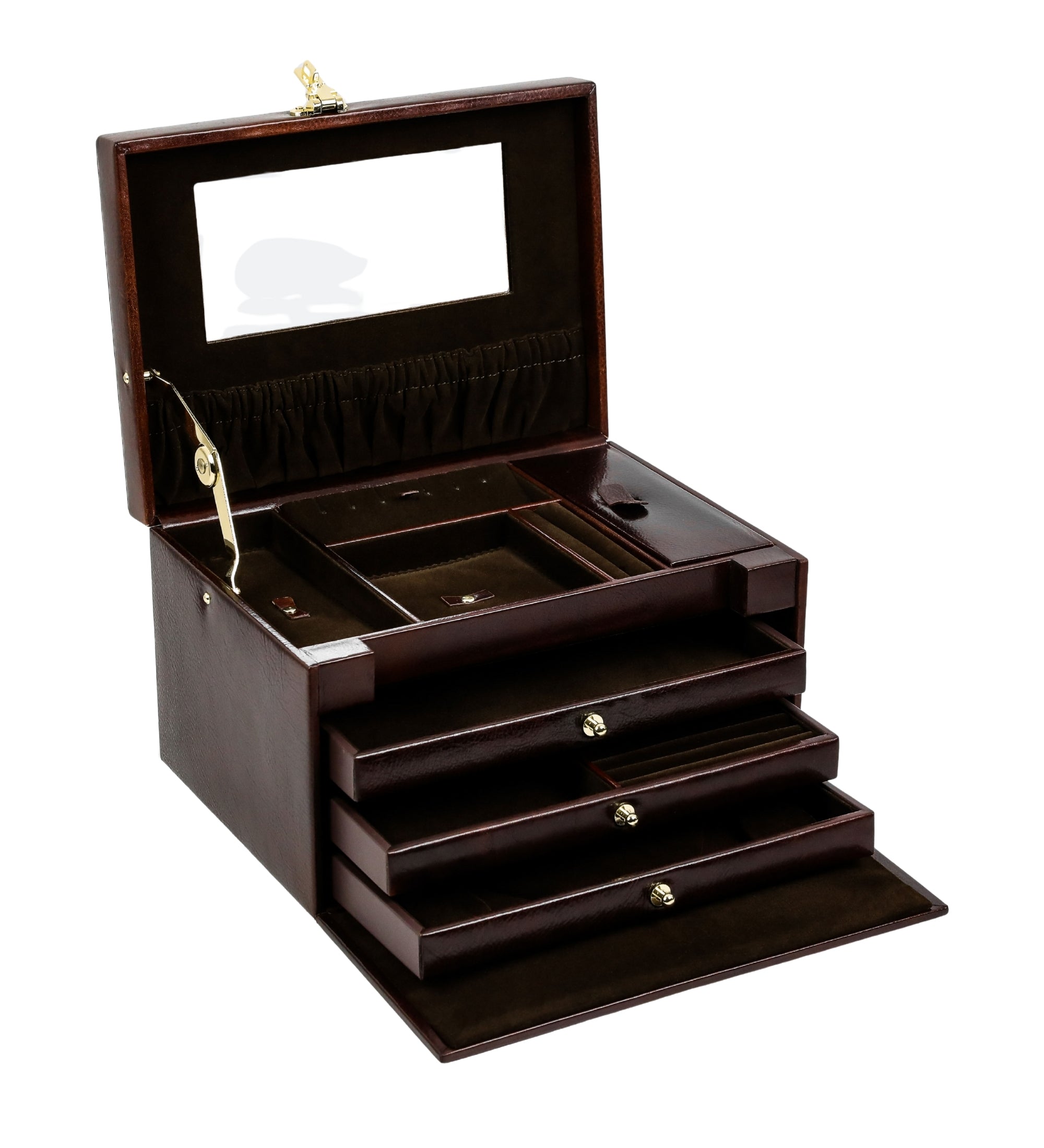 Large Leather Jewelry Box for Women - The Portrait of a Lady