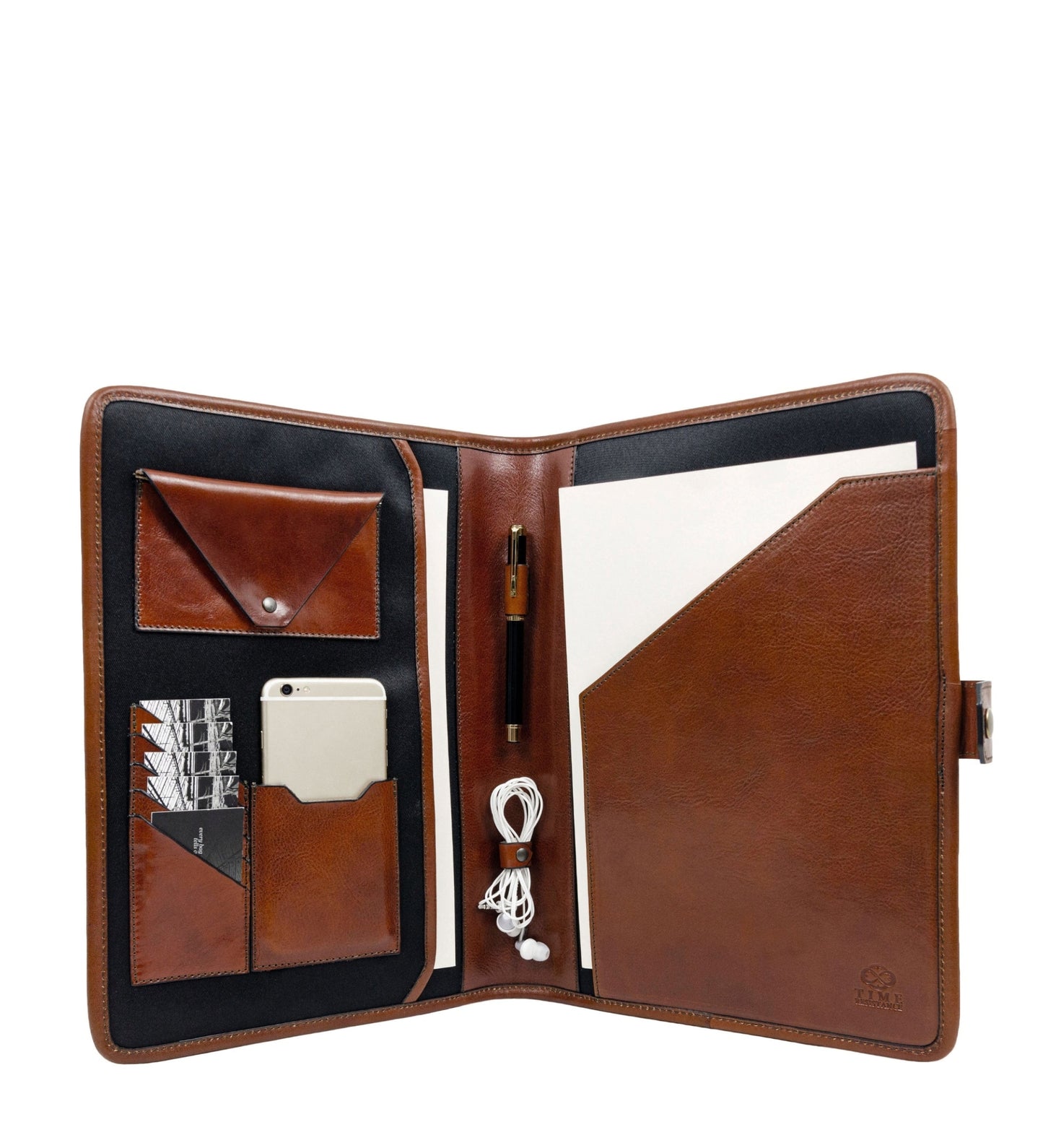 Leather A4 Documents Folder Organizer - The Call of the Wild