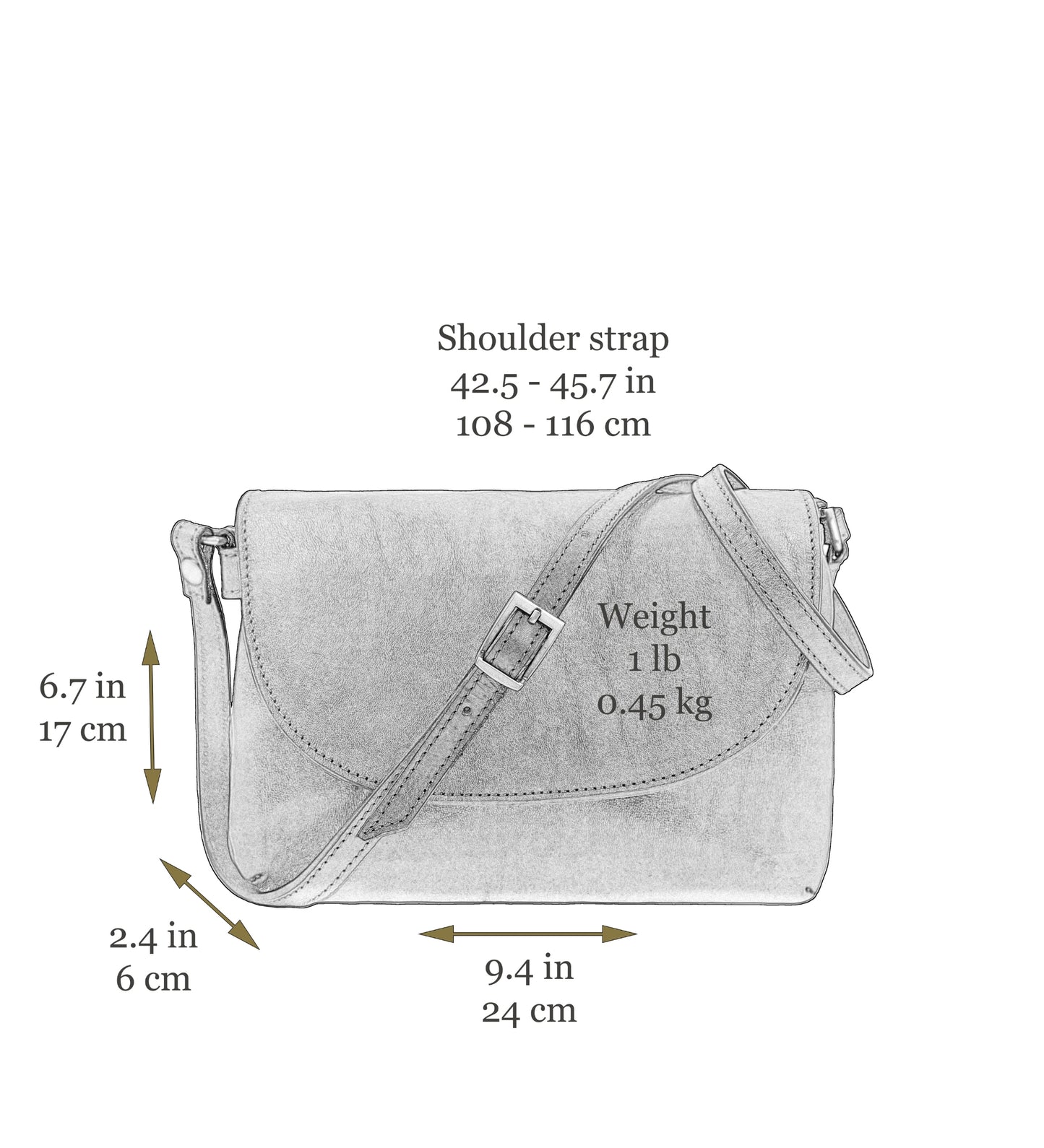 Leather Cross Body Bag for Women - Sophie's Choice