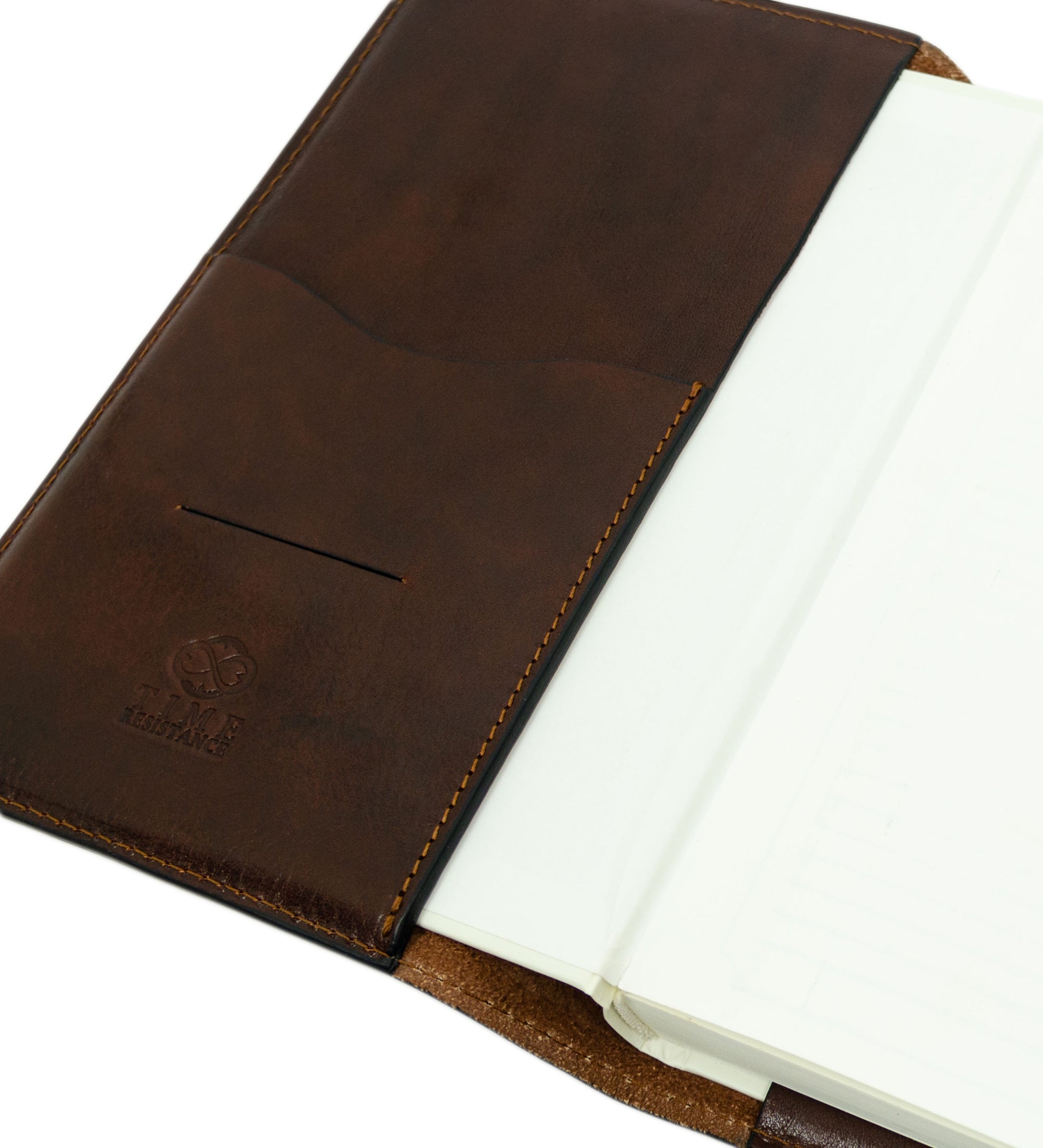 Leather Journal with Refillable A5 Notepad - In Search of Lost Time
