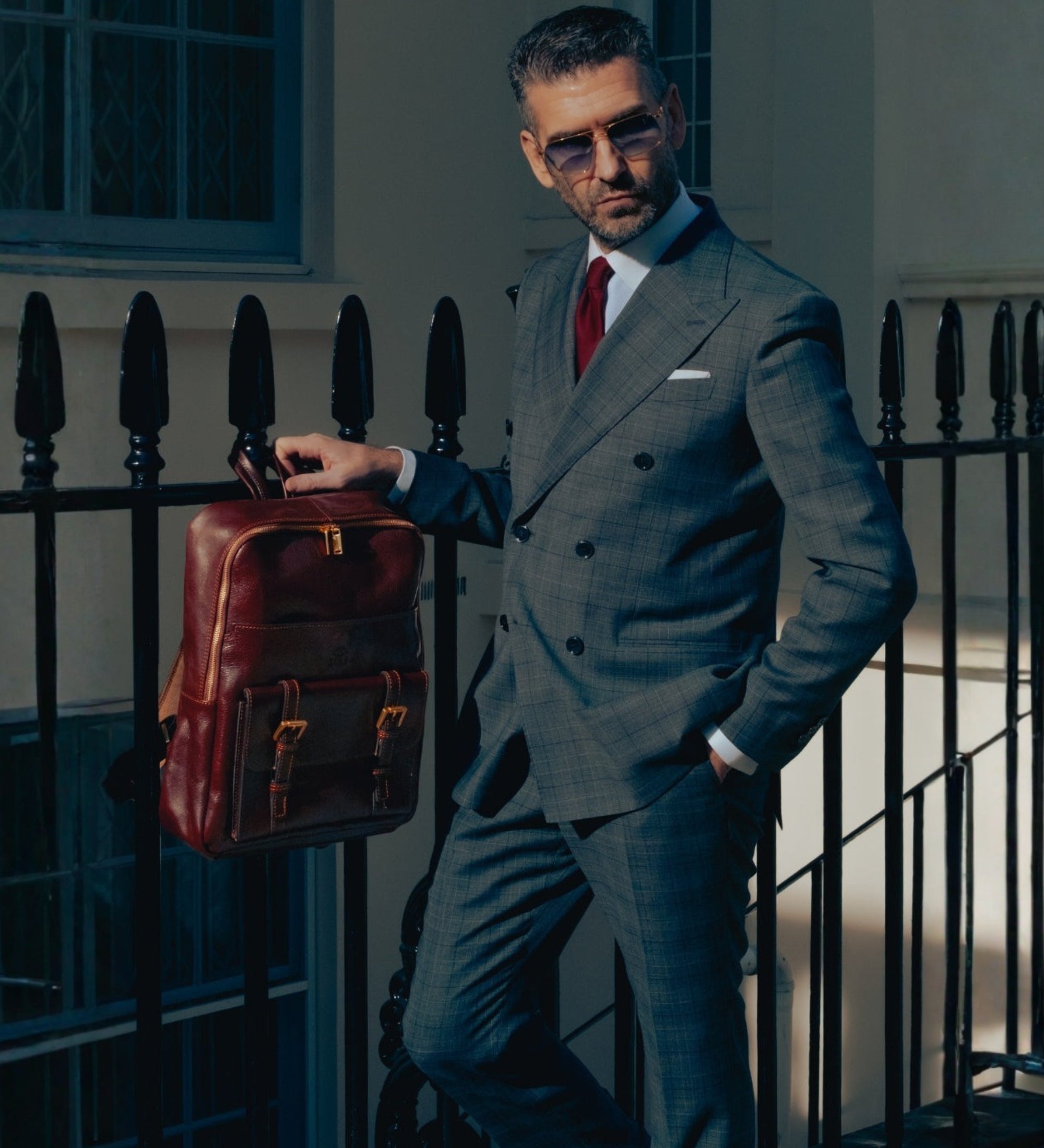 Large Leather Backpack for Men - The Divine Comedy