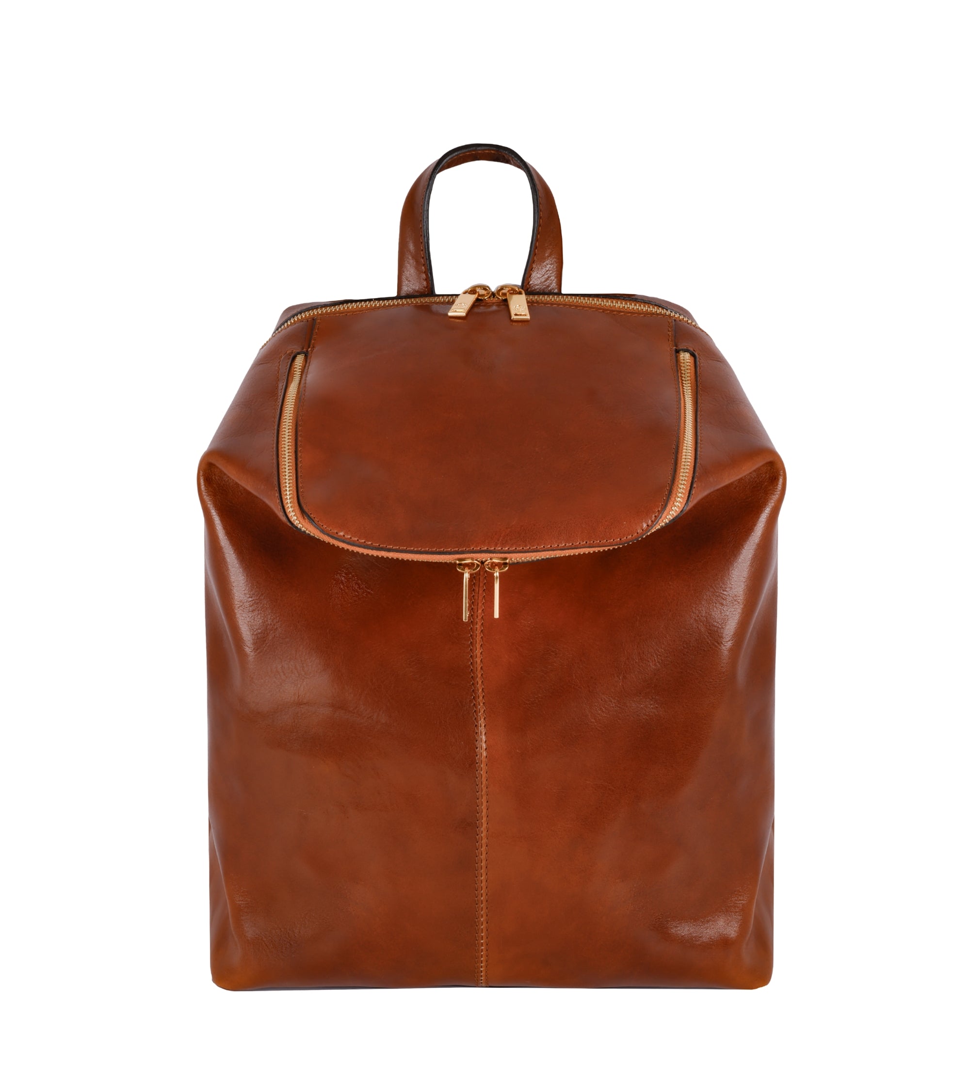 Leather Backpack for Women - A Bend in the River