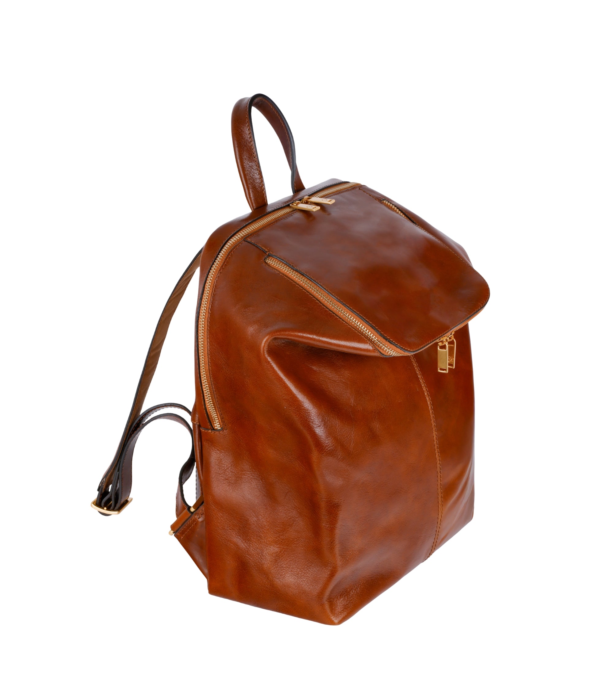 Leather Backpack - A Bend in the River