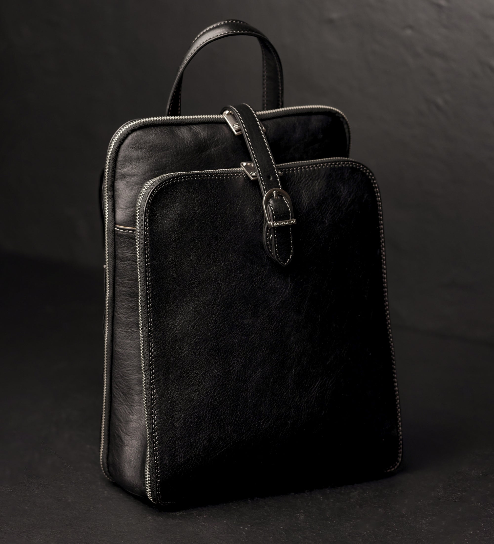 Womens Convertible Leather Backpack Shoulder Bag - Clarissa