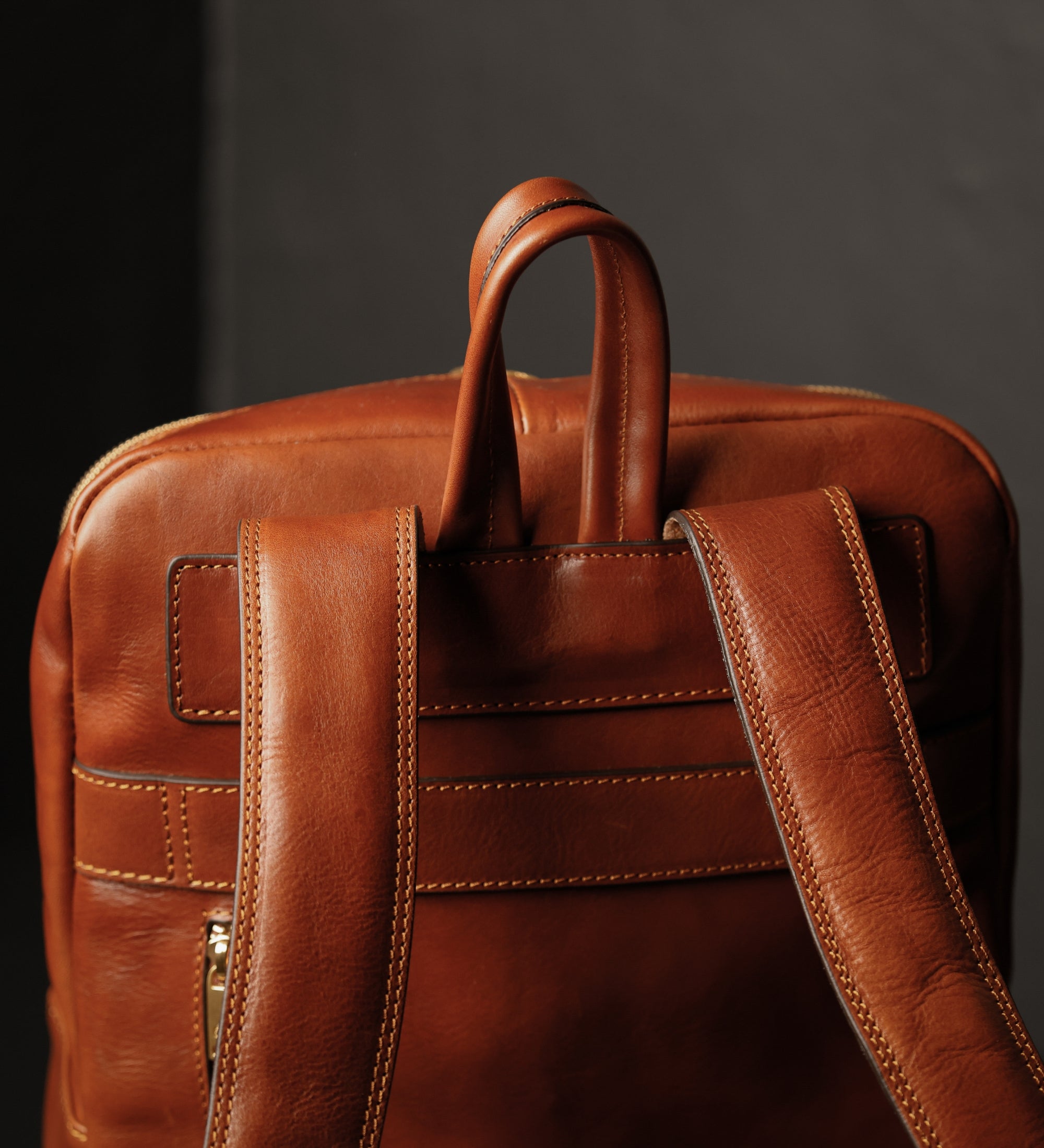 Womens Leather Backpack Travel Bag - The Divine Comedy