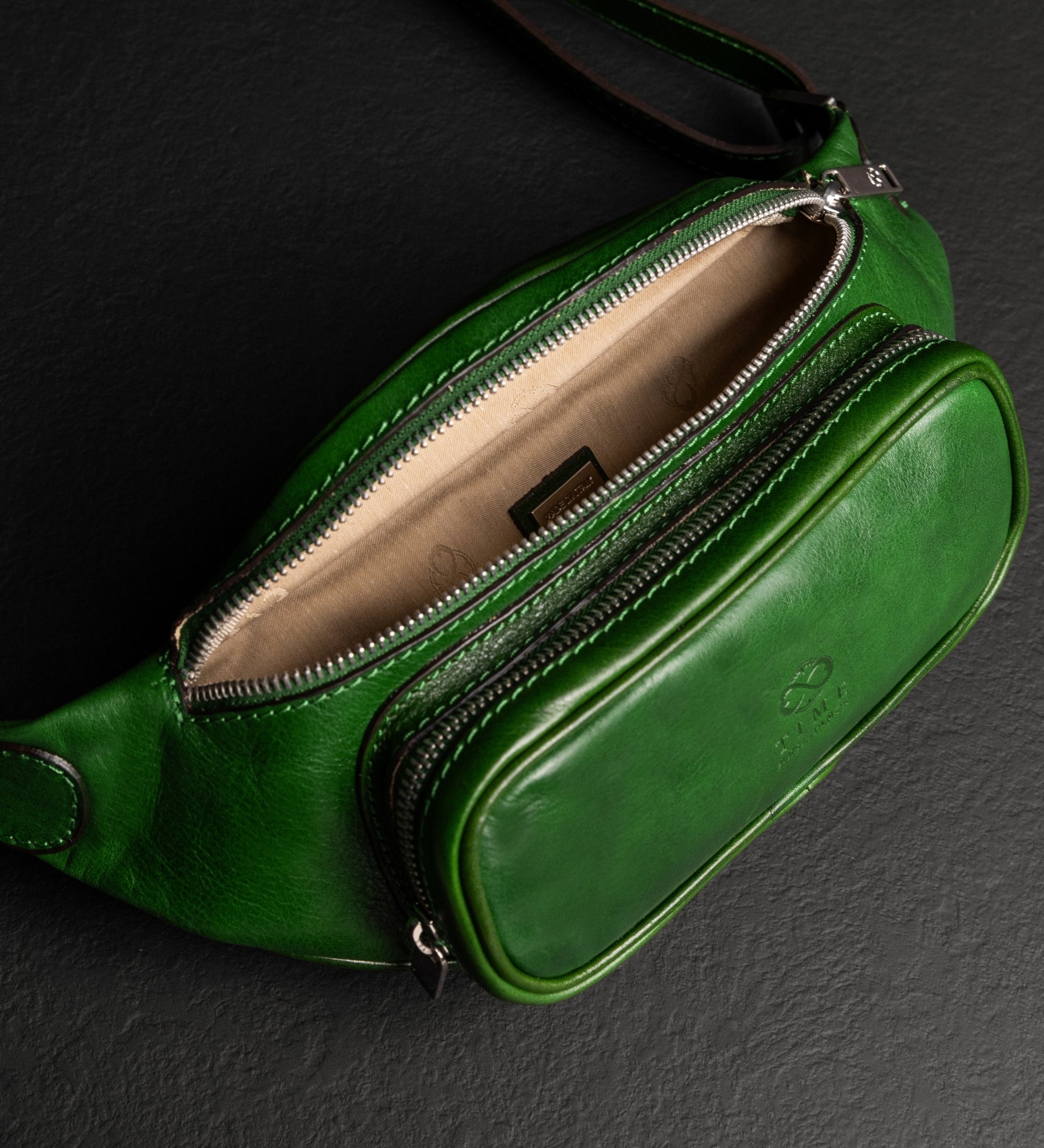 Womens Leather Sling Bag Belly Bag - Independent People