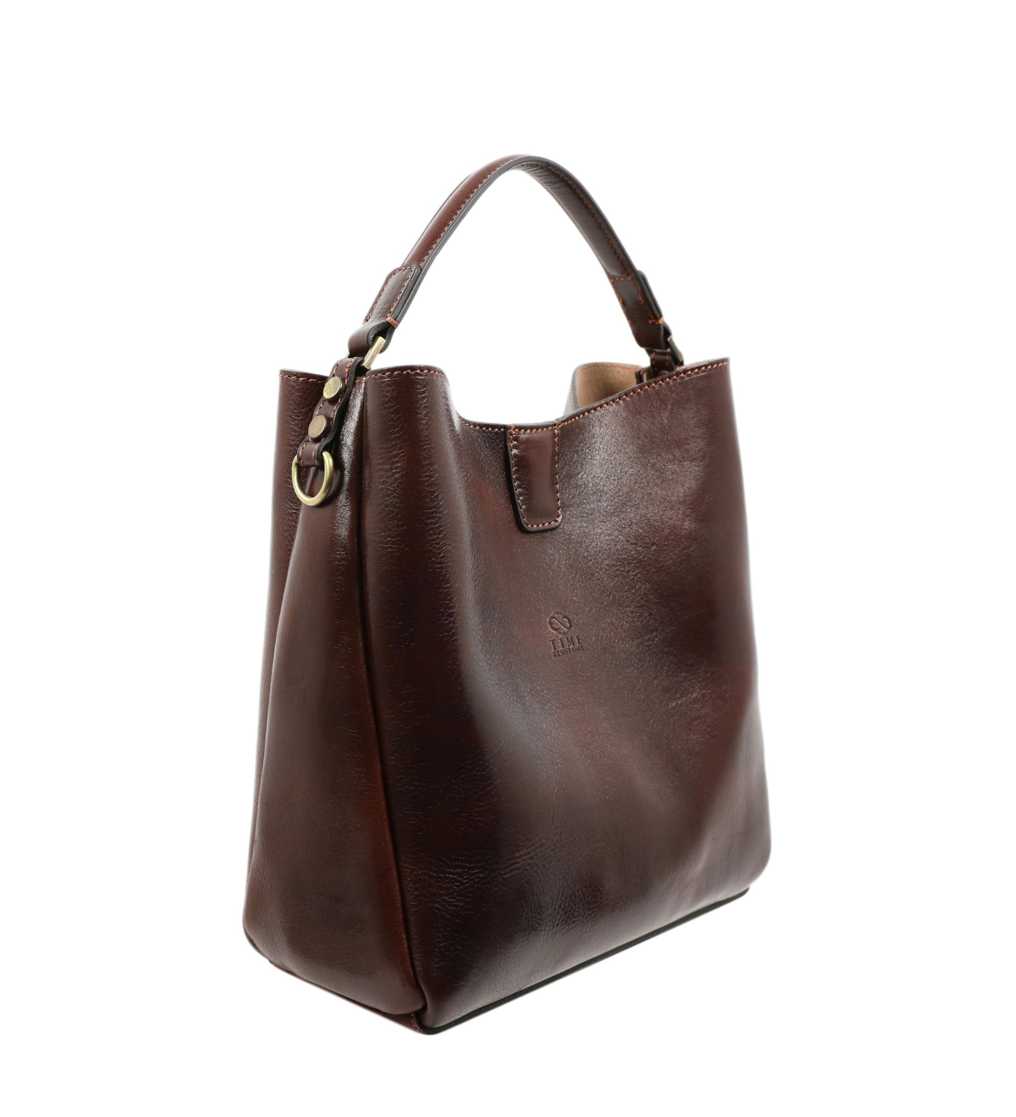 Small Leather Tote Bag for Women - Alice in Wonderland