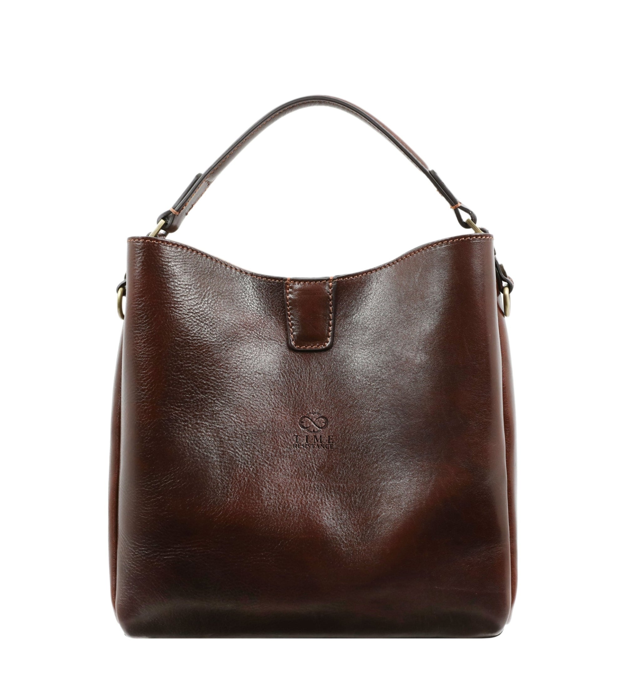 Small Leather Tote Bag for Women - Alice in Wonderland