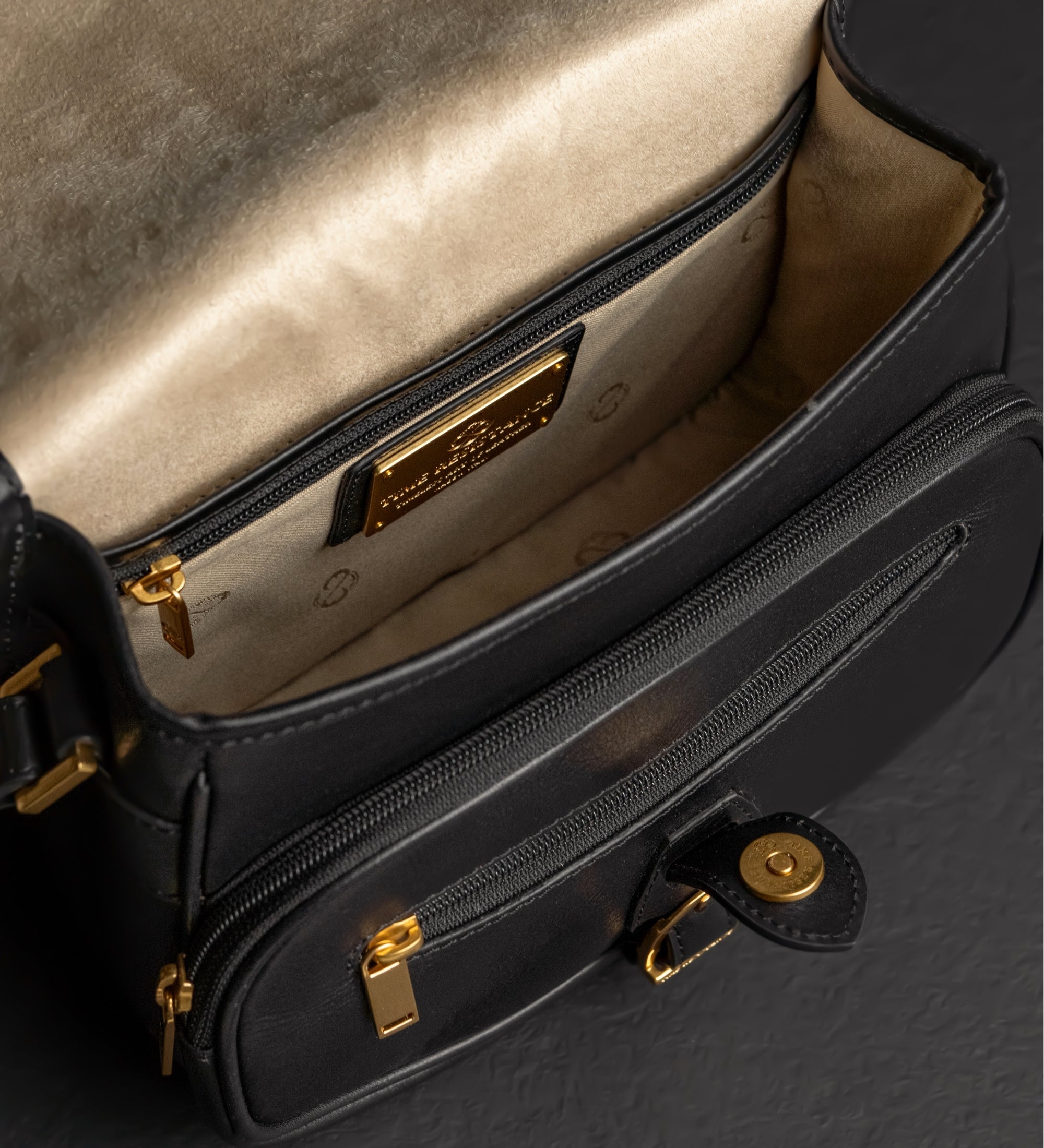 Womens Leather Saddle Bag - Women In Love