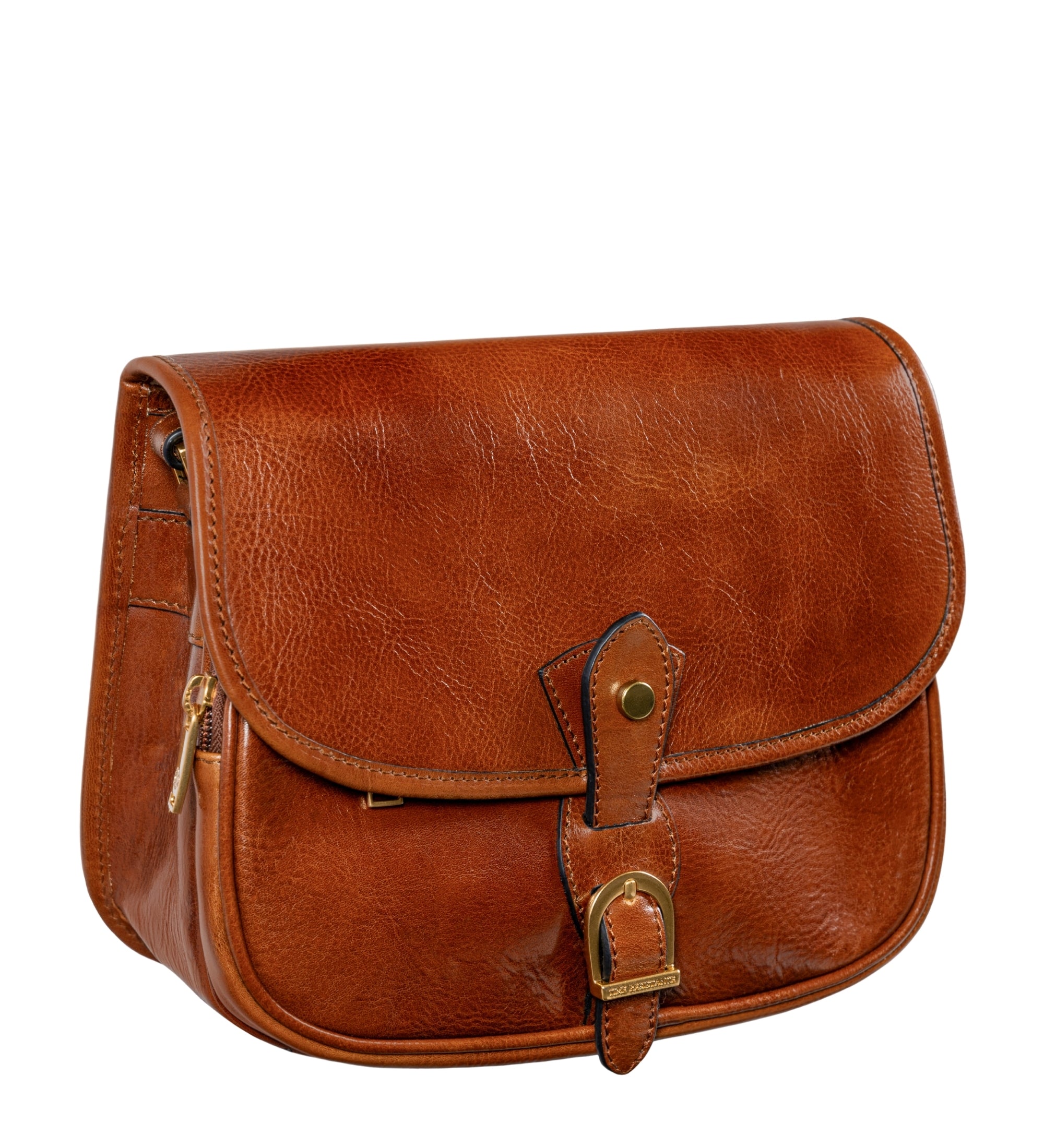 Womens Leather Saddle Bag - Women In Love