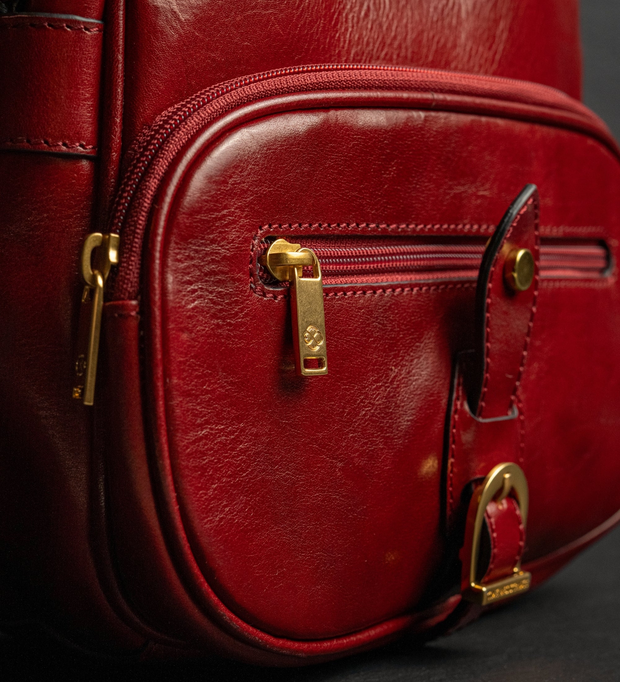 Womens Leather Saddle Bag - Women In Love